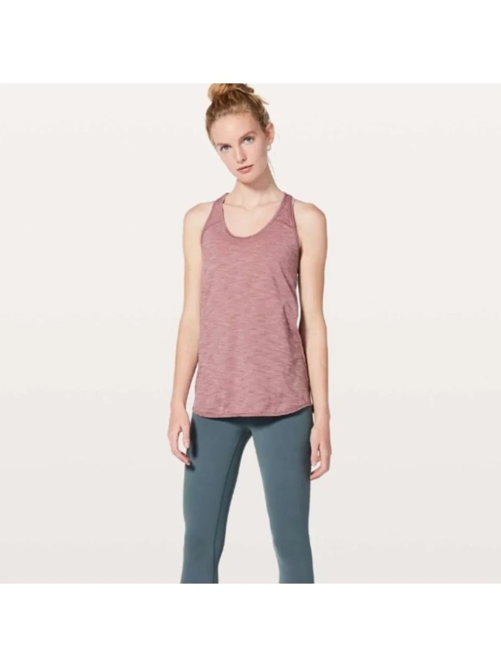 Lululemon Essential Tank Heathered Figue